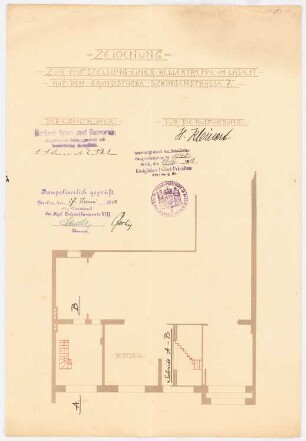 Arbeiterwohnhäuser, Berlin-Moabit: Sickingenstraße 7: Kellertreppe, Nachtrag
