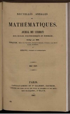Mai 1847.
