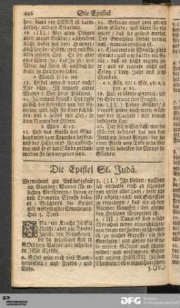 Die Epistel St. Judä.