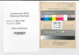 Entnazifizierung Bernhard Bonn , geb. 31.01.1908 (Kaufmann)