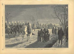 Grafik "Ueberführung der Leiche des Prinzen Karl von Preußen von Berlin nach Nikolskoe"