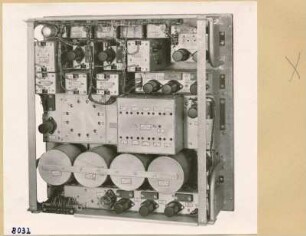 Präzisionsfrequenzmessplatz, Einschub HF 2919 Rückseite; Foto 1953