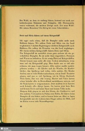 Doris und Silvia fahren auf einem Kriegsschiff