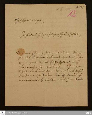 Brief von Johann Jakob Rambach an August Hermann Francke.
