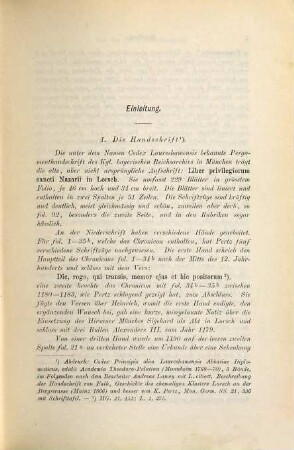 Württembergisches aus dem Codex Laureshamensis, den Traditiones Fuldenses und aus Weißenburger Quellen