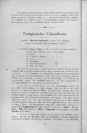 Portugiesischer Colonialbesitz.