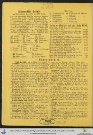 Regententafel.