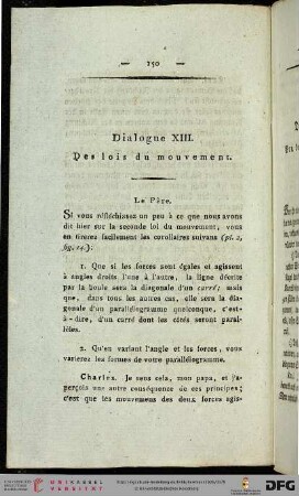 Dialogue XIII / Dreizehntes Gespräch