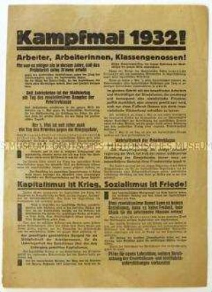Flugblatt der KPD zum 1. Mai 1932