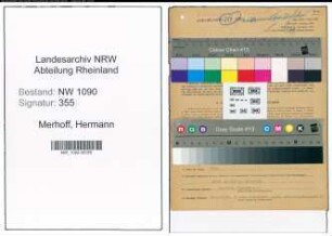 Entnazifizierung Hermann Merhoff , geb. 20.10.1909 (Kriminalsekretaer)