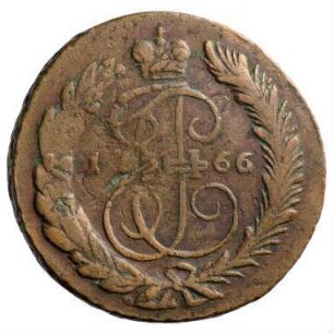 Münze, 2 Kopeken, 1766