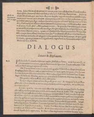 Dialogus Inter Sonam & Rophaeum.