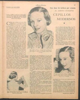 Cepillos modernos : Una clase de belleza por semana