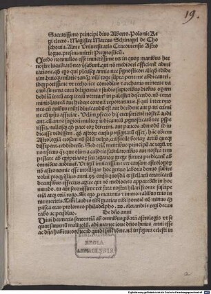 Practica : gewidmet Johann I. Albrecht, König von Polen