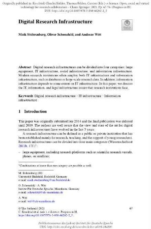 Digital research infrastructure