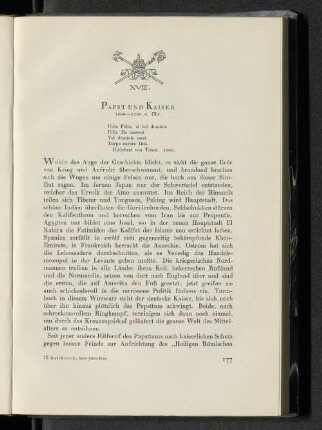 XVIII. Papst und Kaiser