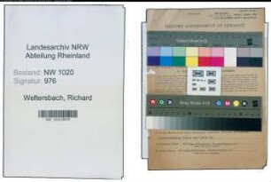 Entnazifizierung Richard Weltersbach , geb. 19.01.1898 (Baecker)