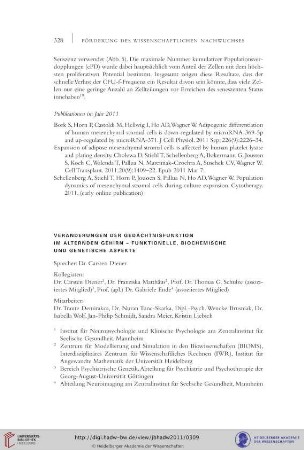 Veränderungen der Gedächtnisfunktion im alternden Gehirn