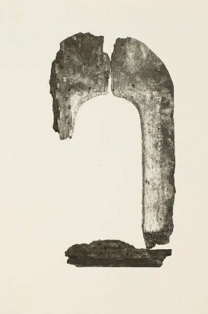 Wechselburg, Stiftskirche, hölzernes romanisches Fenster