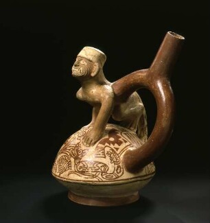 Fineline-Painting: zoomorphe Mischwesen; Applikation: anthropo-zoomorphe Figur