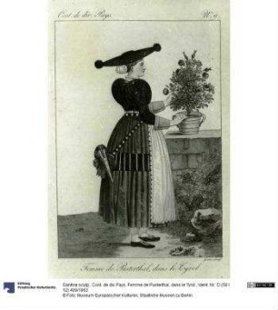 Cost. de div. Pays. Femme de Pusterthal, dans le Tyrol.