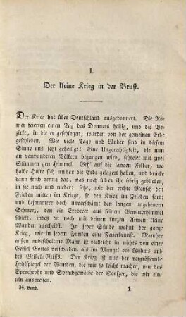 Jean Paul's sämmtliche Werke, 34 = Lfg. 7, Bd. 4. Frieden-Predigt an Deutschland
