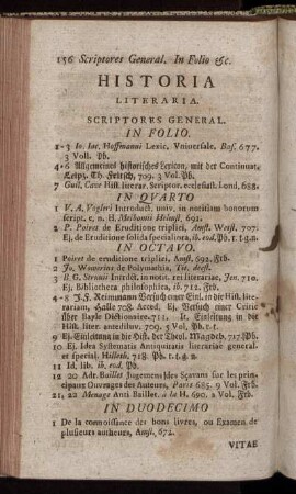 Historia Literaria – Diaria Erudita