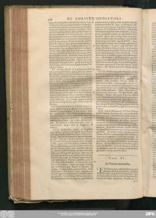 Cap. VI. De Patrum autoritatibus.