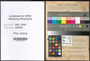 Entnazifizierung Georg Pick , geb. 20.08.1886 (Landwirt)