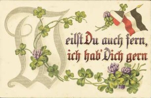 Weilst Du auch fern, ich hab' Dich gern