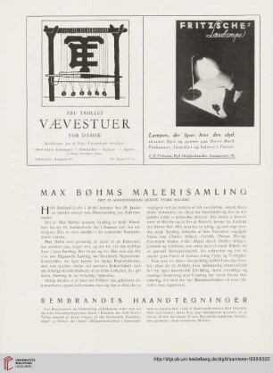 Rembrandts Haandtegninger