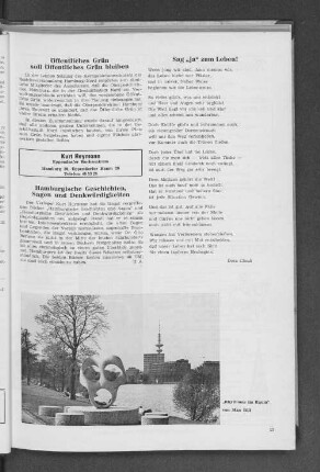 Sag "Ja" zum Leben!