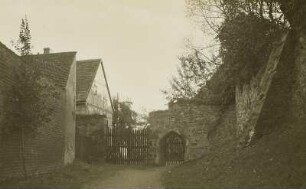 Geithain. Stadtmauer und Pfarramt