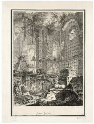 Camera sepolcrale (Grabkammer), aus der Folge "Prima Parte di Architetture e Prospettive"