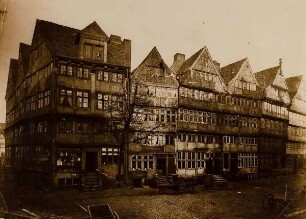 Hamburg, Westliches Endes des Brook, vom Sande aus gesehen