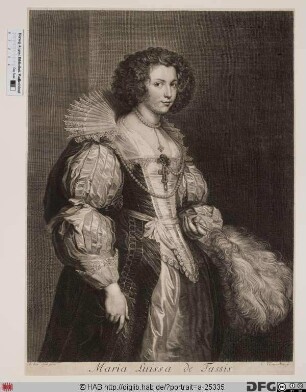 Bildnis Marie-Louise van Berchem, geb. de Tassis