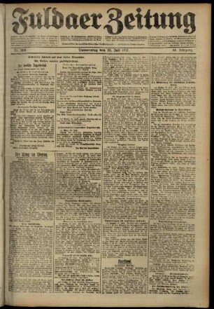 Ausgabe vom Donnerstag, den 19. Juli 1917.