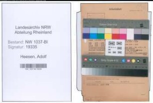 Entnazifizierung Adolf Heesen , geb. 23.07.1895 (Landgerichtsrat)
