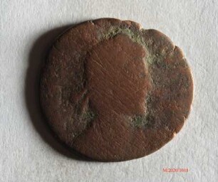 Römische Münze, Nominal Maiorina, Prägeherr Magnus Maximus, Prägeort nicht bestimmbar, Original