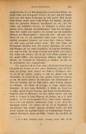 Franz Hettinger : Erinnerungen eines dankbaren Schülers