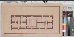 Benkhausen (Espelkamp) Gutshaus Grundriß Kellergeschoß nach 1930 1 : 100 29 x 59 Pause Benkhausen