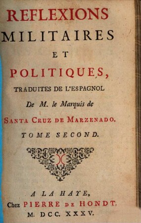 Reflexions Militaires Et Politiques, 2