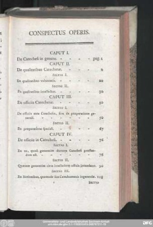 Consepectus Operis.