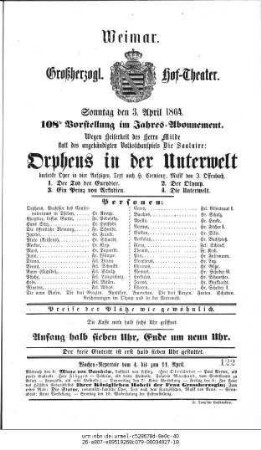 Orpheus in der Unterwelt
