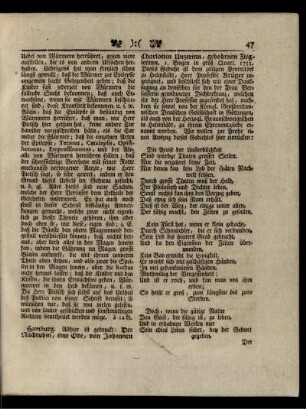 Der Nachruhm : eine Ode