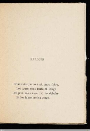 Paroles