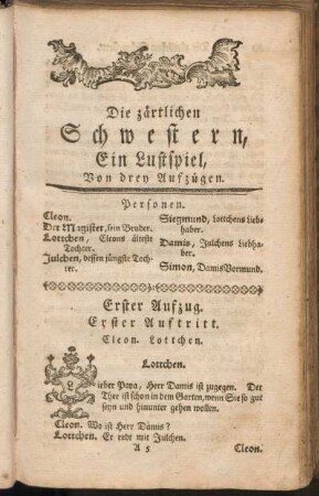 Die zärtlichen Schwestern