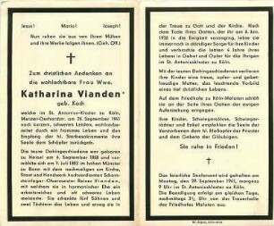 Vianden, Katharina geb. Koch