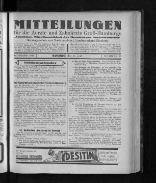 Jahrgang 1928, Hamburg, den 17. Juni, Nummer 25