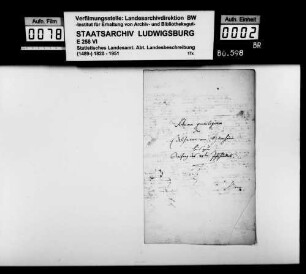 Materialsammlung zur Geschichte der Ritter von Hürnheim
